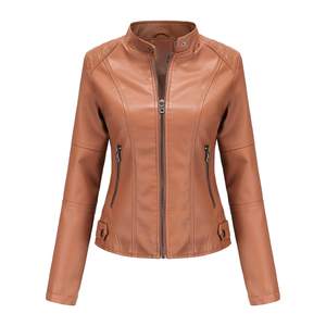 Veste en cuir pour femmes royales, veste en cuir respirante de qualité supérieure pour femmes, coupe-vent, veste tendance - Product Image 6