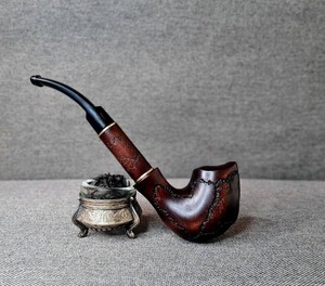 Pipa de Fumar de Madera con Base de Cuenco Ecológica y Moderna, con Líneas Limpias y Sensación Premium para Amantes del Tabaco Clásico, Precio al por Mayor - Product Image 1