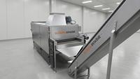 Machine de torréfaction à bande continue SUISER MAKINE 80 kg/h en acier inoxydable, électrique