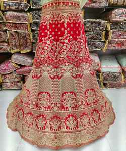 Diseñador de moda bordado secuencia trabajo lehenga choli con dupatta ropa de boda precio al por mayor Ropa Étnica lehenga choli - Product Image 1