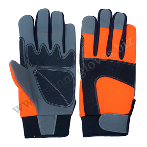 Gants de mécanicien dorsaux synthétiques résistants aux vibrations en coton spandex Gants de main de meilleure qualité Gant de sécurité mécanique - Product Image 5