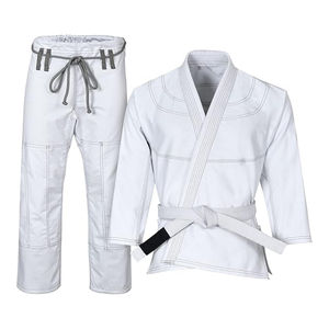 Personnalisé noir brodé Jiu Jitsu brésilien Gi léger BJJ uniforme confortable Kimono Arts martiaux - Product Image 2
