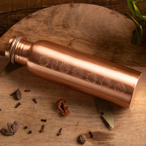 Meilleure vente 100% bouteille en cuivre nouveauté bouteille en cuivre en métal avec conception de logo imprimé personnalisé bouteille d'eau en cuivre élégante - Product Image 5