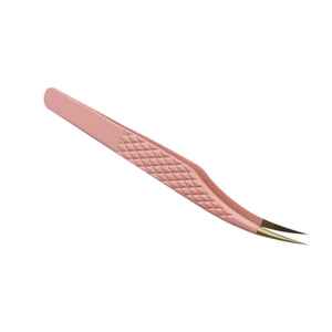 Pinzas Profesionales para Pestañas Hello Kitty Rosa Bebé, Punta Fina de Nano Fibra, Acero Inoxidable, Extensión, Oferta de Logotipo Personalizado, Sostenible - Product Image 1