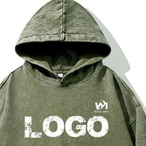 Sudaderas con Capucha para Hombre, 100% Algodón, Material Resistente, Estilo Básico, Lavado Ácido, Transpirables, Manga Larga - Product Image 3