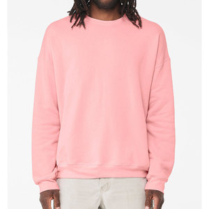 เสื้อสเวตเตอร์คอกลมแขนยาวสำหรับผู้ใหญ่เสื้อสเวตเชิ้ตคอกลมแขนยาวสีพื้นแบบคลาสสิกมาตรฐาน - Product Image 3