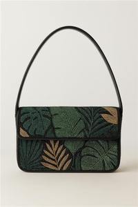 Bolso Tote Bohemio Grande con Diseño de Estrella Turquesa, Mandala, Flor y Cadena, con Dos Lazos de Cuentas, Bolso de Hombro para Playa para Niñas - Product Image 6