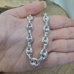Chaîne à maillons unisexe en argent Sterling 925 pour hommes et femmes, bijoux en grains de café, vente en gros, bijoux tendance Offre Spéciale - Product Image 4
