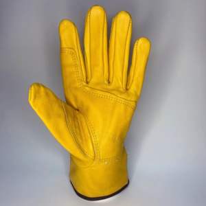 Guantes de trabajo de cuero de seguridad para protección de manos de cuero dividido de vaca de alta resistencia para el trabajo Sialkot Pakistán para guantes de trabajo de construcción - Product Image 6