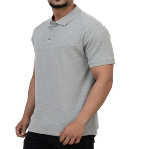 T-shirt polo d'été à manches courtes pour hommes, respirant 100% coton, taille européenne, mode d'affaires - Product Image 2