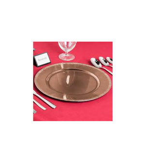 จานชาร์จทองแดง12นิ้วถาดเสิร์ฟอาหารสแตนเลสสำหรับงานแต่งงานจานอาหารเย็นเครื่องครัวและร้านอาหารขายดี - Product Image 2