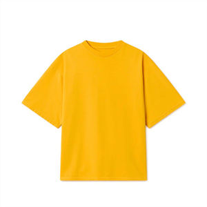 T-shirt imprimé solide à manches courtes de qualité originale pour les hommes 100% coton Style Hip Hop surdimensionné Street Wear T-shirts pour hommes - Product Image 1