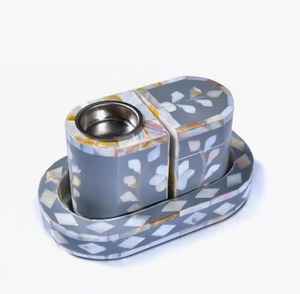 Brûleur d'encens Bakhoor en incrustation d'os de meilleure qualité Brûleur spécial Ramadan en bois d'agar Support Mubkhar Mubkhar Mabkhara Bakhoor - Product Image 1