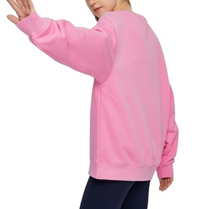 Premium Quality Winter Women Oversized Solid Front Knitted Sweatshirt 100% Cotton Material Lightweight Breathable Custom Made - Product Image 4