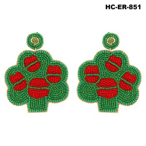 Pendientes de cuentas intrincados accesorio decorativo con cuentas de vidrio vibrantes creadas para mujeres para celebrar el Día del maestro - Product Image 6