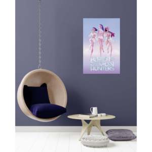 Contemporary Style K-Pop Demon Hunters <b>Poster</b> Huntr/x Floating Design Made of Paper - Product Image 5