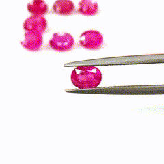 Rubis naturels non chauffés, pierres précieuses en vrac, ovales, émeraudes, coussins et roses, hauteur 8 mm, certifiés IGI - Product Image 2