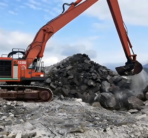 Excavatrice ZAX1200, 22 m de long, attache avant, capacité de la cuve de 3,5 m³, solution de bras et de flèche de terrassement ultra-profond personnalisée - Product Image 1