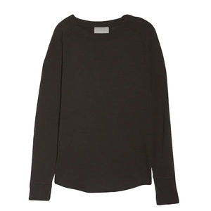 T-shirt à manches longues pour femme personnalisé, décontracté, 100% coton, couleur personnalisée, noir, respirant, t-shirt à manches longues pour femme - Product Image 1