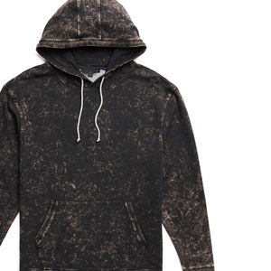 Conjunto de Sudadera con Capucha y Pantalones Cortos con Lavado Ácido, Mangas Largas Estampadas, Estilo Holgado, Chándal de Felpa, Estilo Urbano - Product Image 4