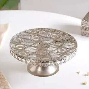 Wholesale Best Durable Iron <b>Cake</b> Stand with Premium Embossed Top Plate Display <b>Cake</b> <b>Tools</b> for Celebration Dining Baking at Bulk - Product Image 6