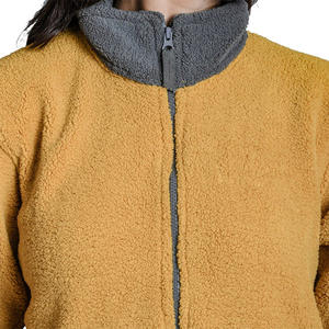 Custom Winter Windproof Fleece <b>Zip</b> <b>up</b> Jacket Sports Outdoor Women Men Polar Fleece Jacket - Product Image 4