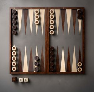 Jeu de backgammon en bois massif, bonne qualité artisanale, vente en gros - Product Image 2