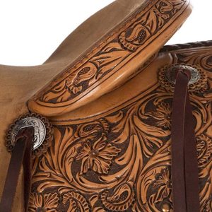Best Western Cheval Cuir Premium Ranch Roping Selle de cheval usinée à la main Wade & Selle Roping Fabrication de l'Inde Vendeur - Product Image 5