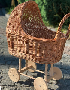 Xe đẩy em bé bằng mây thủ công tiện lợi - Product Image 2