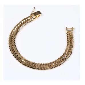 Venta al por mayor de pulseras de moda encantos de lujo de oro sólido mujeres joyería fina - Product Image 1