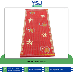 Export Quality Widely Demanded Attractive Look Living Room PP Woven Plastic <b>Mats</b>/ 100% Polypropylene <b>Mat</b> From Thailand - Product Image 4
