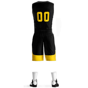 Uniforme de basket-ball respirant meilleur prix uniforme de basket-ball bon matériel uniforme de basket-ball de conception professionnelle abordable - Product Image 2