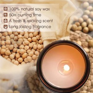 Vela Aromática en Recipiente de Cerámica con Patrón de Mármol de Lujo para Decoración de Hoteles - Product Image 6