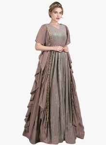 Georgette-vestido de tela de diseñador, ropa de fiesta, vestido de boda tradicional, ropa funcional, vestidos bonitos - Product Image 4