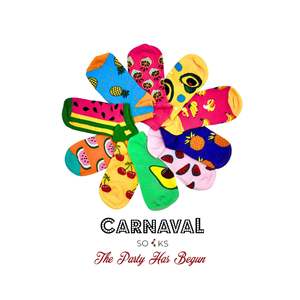 Caja de calcetines coloridos con estampado de frutas para niños de 10 piezas - Product Image 3