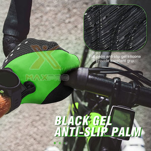 Custom Made Heavy Duty Non-Slip Adjustable Wrist <b>Strap</b> Unisex Lightweight Cycling Gloves Comfortable Stock Half <b>Finger</b> - Product Image 6