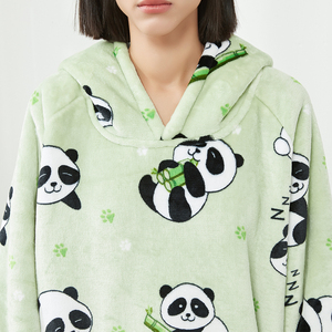 Sudadera con Capucha y Bolsillo para Invierno, Cálida, para Exteriores, al por Mayor, Sudadera con Capucha Tipo Manta con Diseños Impresos - Product Image 1