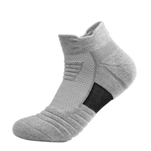 Chaussettes athlétiques antidérapantes en polyester/coton avec logo brodé résistant aux accrocs pour l'exercice de printemps - Product Image 1