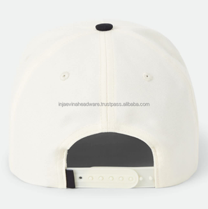 หมวกแก๊ป 5 แฉก แบรนด์ Injae Vina เวียดนาม คุณภาพสูง ออกแบบโลโก้ปักเองตามสั่ง สำหรับผู้ชายและผู้หญิง สีเบจ ผลิตจากผ้าฝ้าย ขายส่ง - Product Image 4