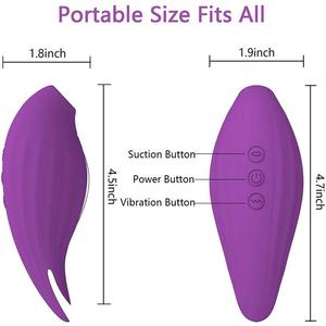 Vibrateur à succion pour femme avec fonctions de léchage et de double stimulation pour massage des seins et plaisir en couple - Product Image 3