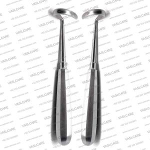 Retractor de gancho de válvula aórtica Ross 27mm x 27mm, longitud total 230mm herramientas cardiotorácicas de acero inoxidable alemán de Vaslcare - Product Image 3