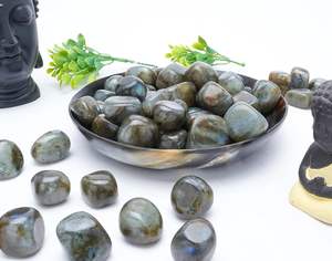 Flashy Labradorite Tumble Gemstones Bulk <b>Supply</b> for Spiritual Awakening and Consciousness Transformation <b>Other</b> Crystal Crafts - Product Image 3