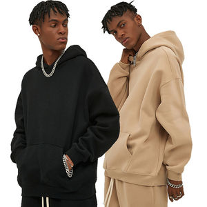 Sweats à capuche unisexes personnalisés 100% coton à fermeture éclair, col à capuche, lourds, surdimensionnés, streetwear, mode, service OEM - Product Image 1