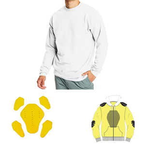 CE เสื้อกีฬาหุ้มเกราะกันน้ำกันลมกันน้ำระดับ2, เสื้อกีฬามอเตอร์ไซด์ผ้าฟลีซผ้าฝ้าย400ก. ใช้ได้ทั้งชายและหญิงด้านหน้าทุกฤดูกาล - Product Image 3