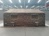 Tente de campagne gonflable robuste et imperméable pour secours en cas de catastrophe, abri de commandement gonflable à déploiement rapide, tente pneumatique