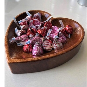 Handcrafted <b>Wooden</b> <b>Heart</b> Bowl for Wedding and Gift Purpose - Product Image 6