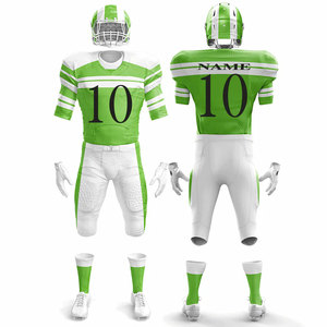 Custom Premium American Football Uniform Short Sleeve Jersey and Pants with <b>Heat</b>-Transfer Printing Breathable Plus Size - Product Image 5