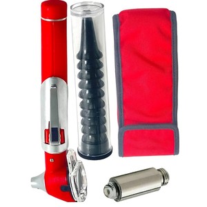 Équipement de diagnostic ORL durable avec boîtier de transport en acier inoxydable, embouts de rechange pour endoscope à fibre optique électrique, ampoule, outil CE ISO OEM - Product Image 4
