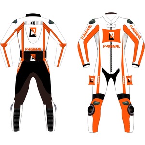 PAGINAL Moto Racing Combinaison en cuir respirante toutes saisons unisexe toutes tailles - Product Image 3