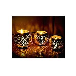 Lot de 3 bougeoirs en métal de qualité supérieure Bonne conception Bougeoir de forme ronde pour Offre Spéciale - Product Image 2